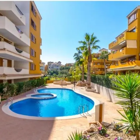 Espana - Punta Prima Orihuela Costa - Large For 6-people 85m2 And Terrace 40m2 Air Conditioning Wi-fi Living Kitchen 2 Bedrooms 2 Bathrooms 3 Swimming Pools Parking Security To The Sea 200m Only 40 Min To The Airport Lägenhet *