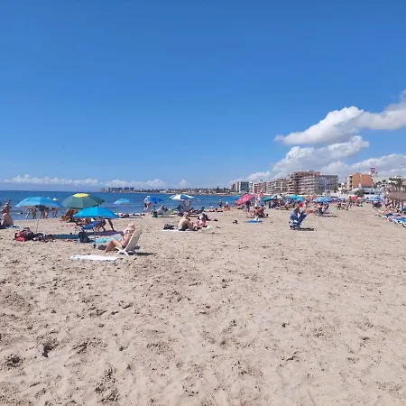 Espana - Punta Prima Orihuela Costa - Large For 6-people 85m2 And Terrace 40m2 Air Conditioning Wi-fi Living Kitchen 2 Bedrooms 2 Bathrooms 3 Swimming Pools Parking Security To The Sea 200m Only 40 Min To The Airport Lägenhet